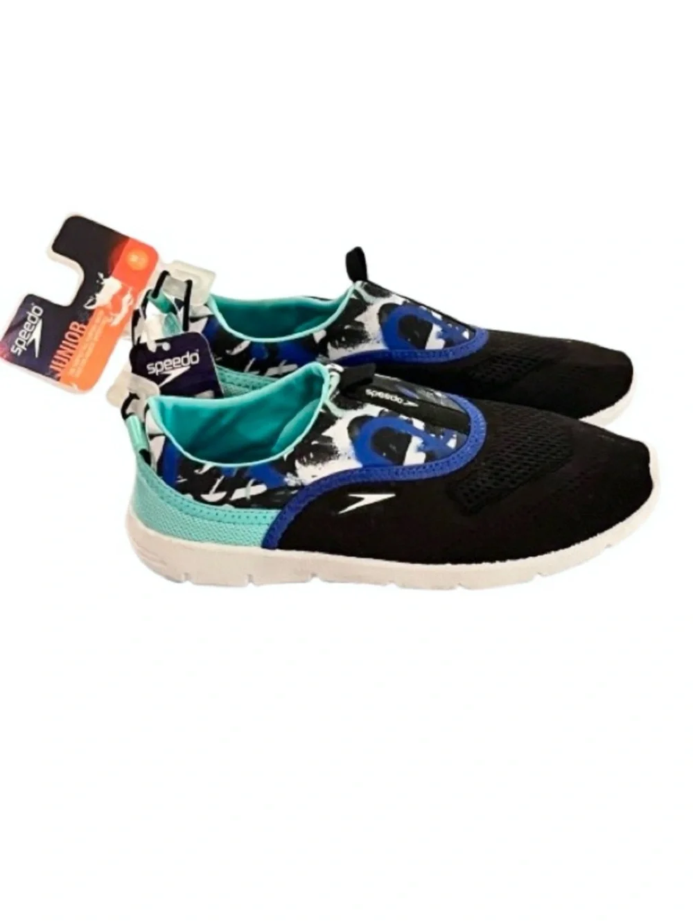 🆕-Speedo Junior Aqua-skimmer Water Shoes - Black Size: Fits Kids Shoe 13-1